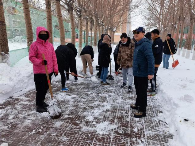 【我為師生辦實事】保障師生出行安全 除雪工作進行中